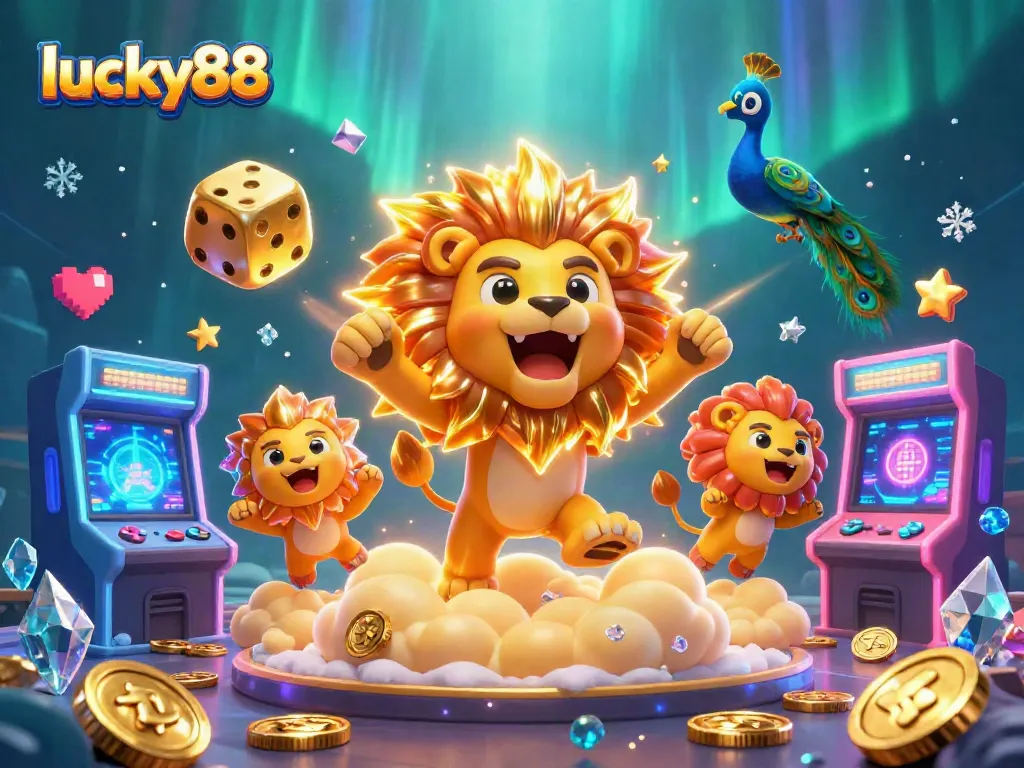 Experience thrilling wins at lucky88 with vibrant casino elements and an energetic atmosphere.