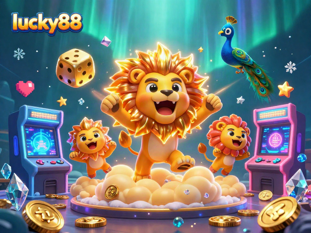 Experience thrilling wins at lucky88 with vibrant casino elements and an energetic atmosphere.