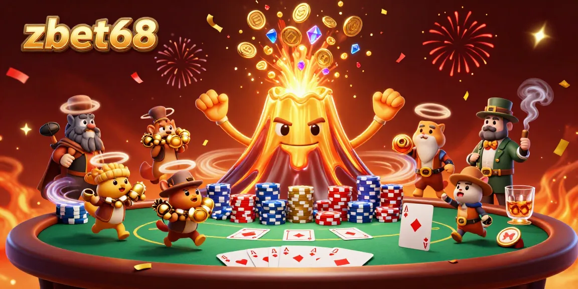 Experience thrilling wins at zbet68 with vibrant casino elements and treasure-filled adventures.