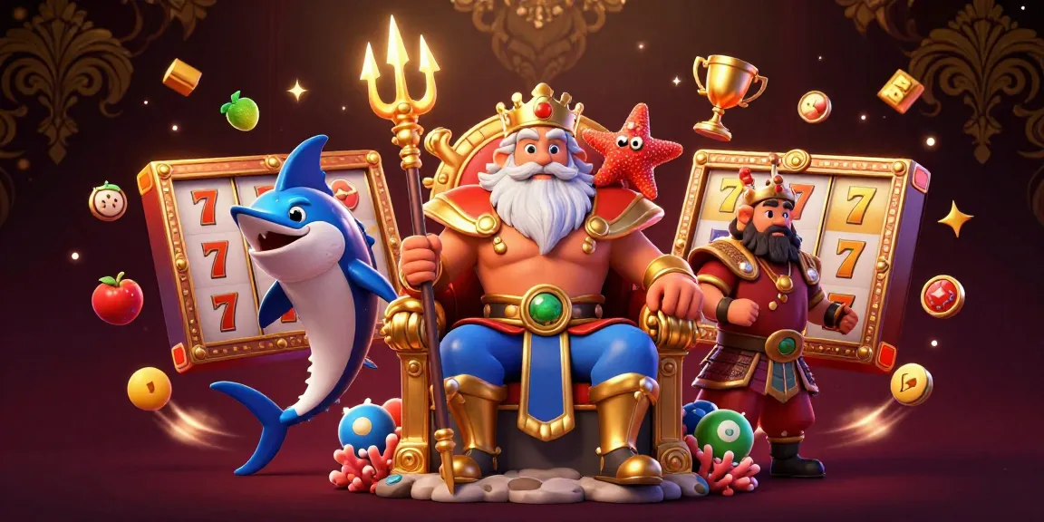 Experience the excitement at xoso66 with Neptune and gaming elements in an engaging 3D illustration.