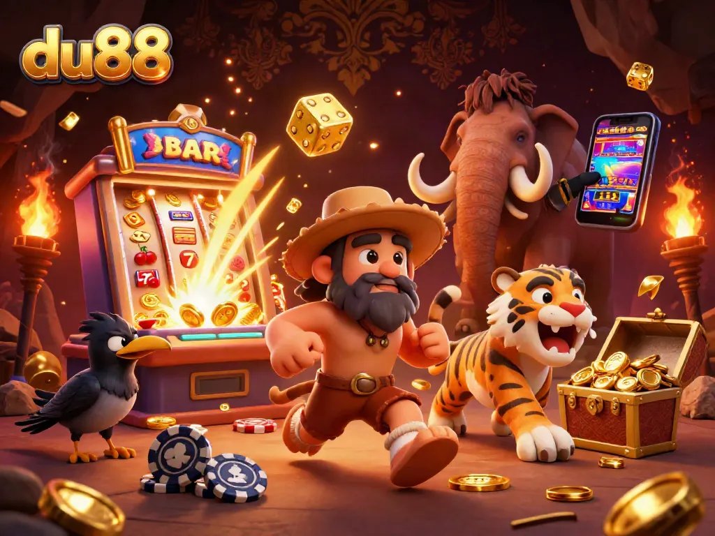 Join du88 for an exciting prehistoric casino adventure with epic slot jackpots!