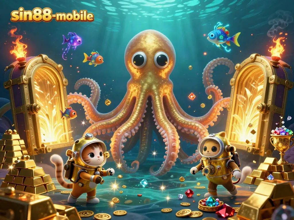 Engage with sin88-mobile through a thrilling gaming adventure featuring vibrant treasures and whimsical characters.