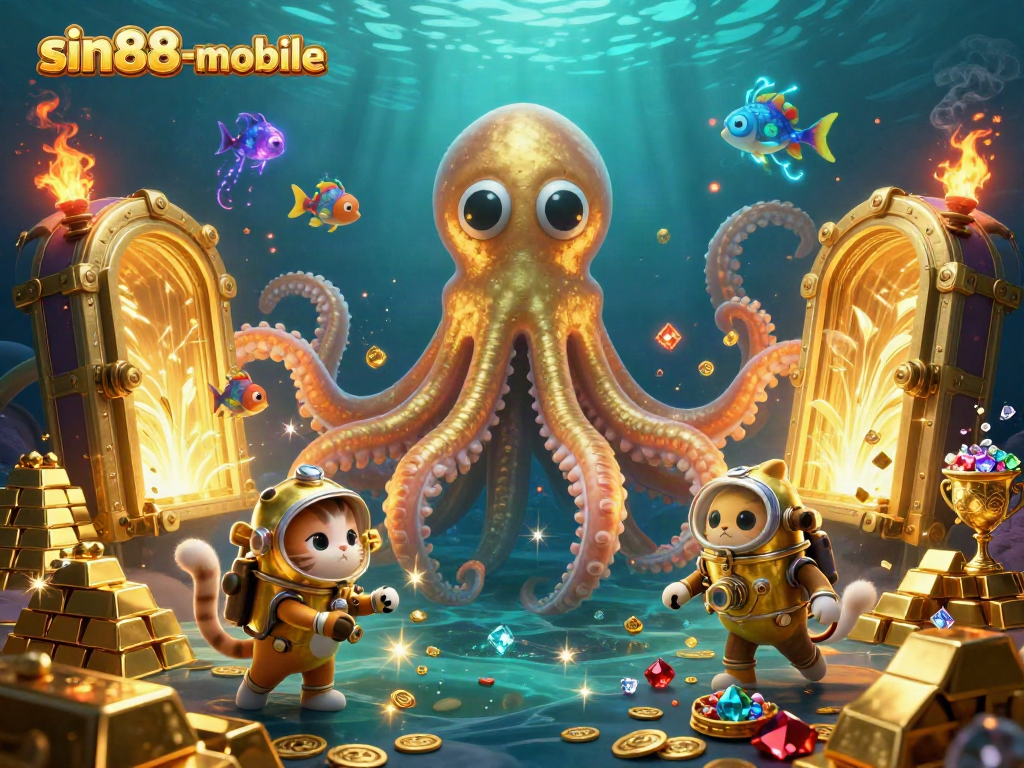 Engage with sin88-mobile through a thrilling gaming adventure featuring vibrant treasures and whimsical characters.