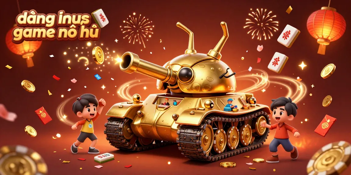 Experience excitement with đăng nhập game nổ hũ, showcasing a vibrant casino world with gold coins and festive elements.