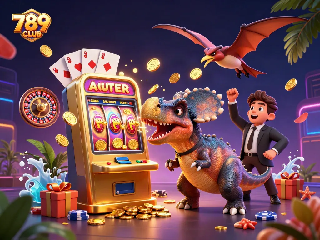 Engage with the thrilling 789CLUB jackpot scene featuring exciting casino elements and dynamic action.